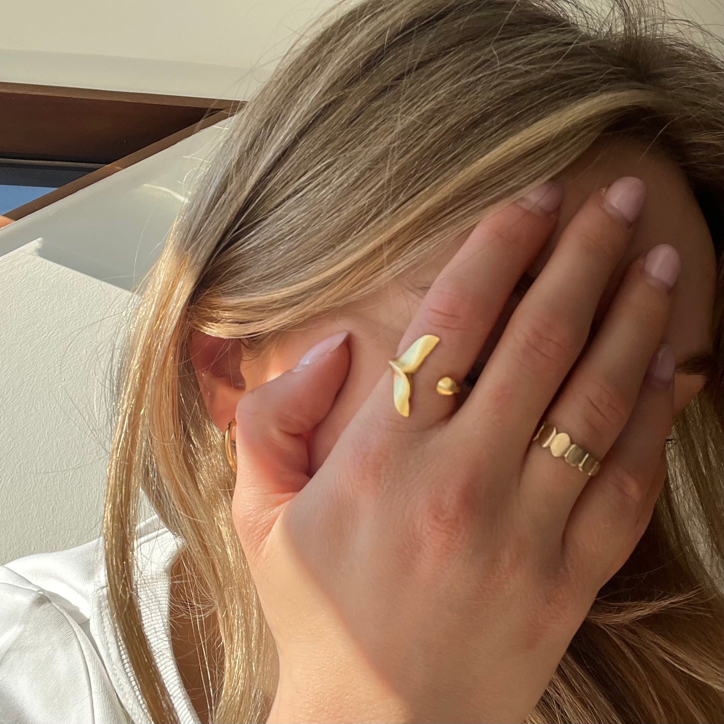 Whale Tail Ring Silver