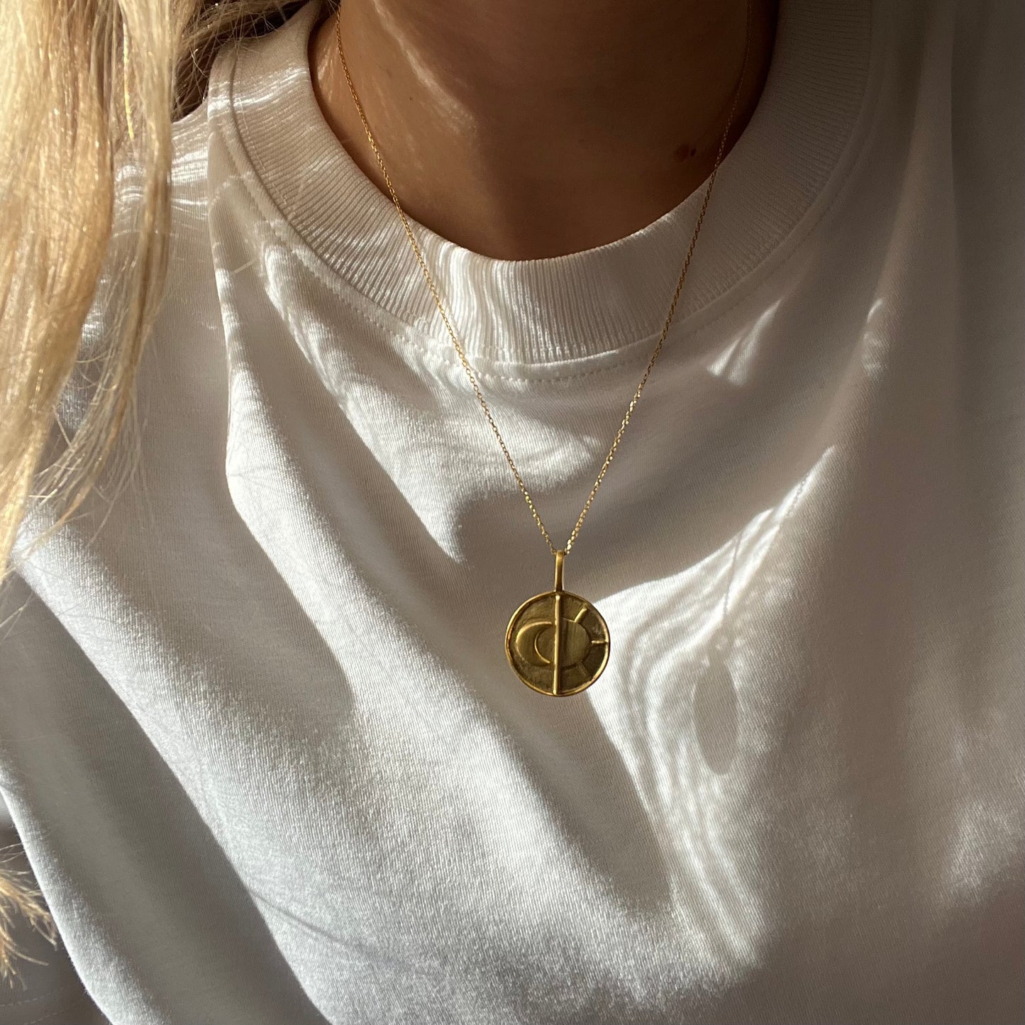 Sun&Moon Necklace Gold