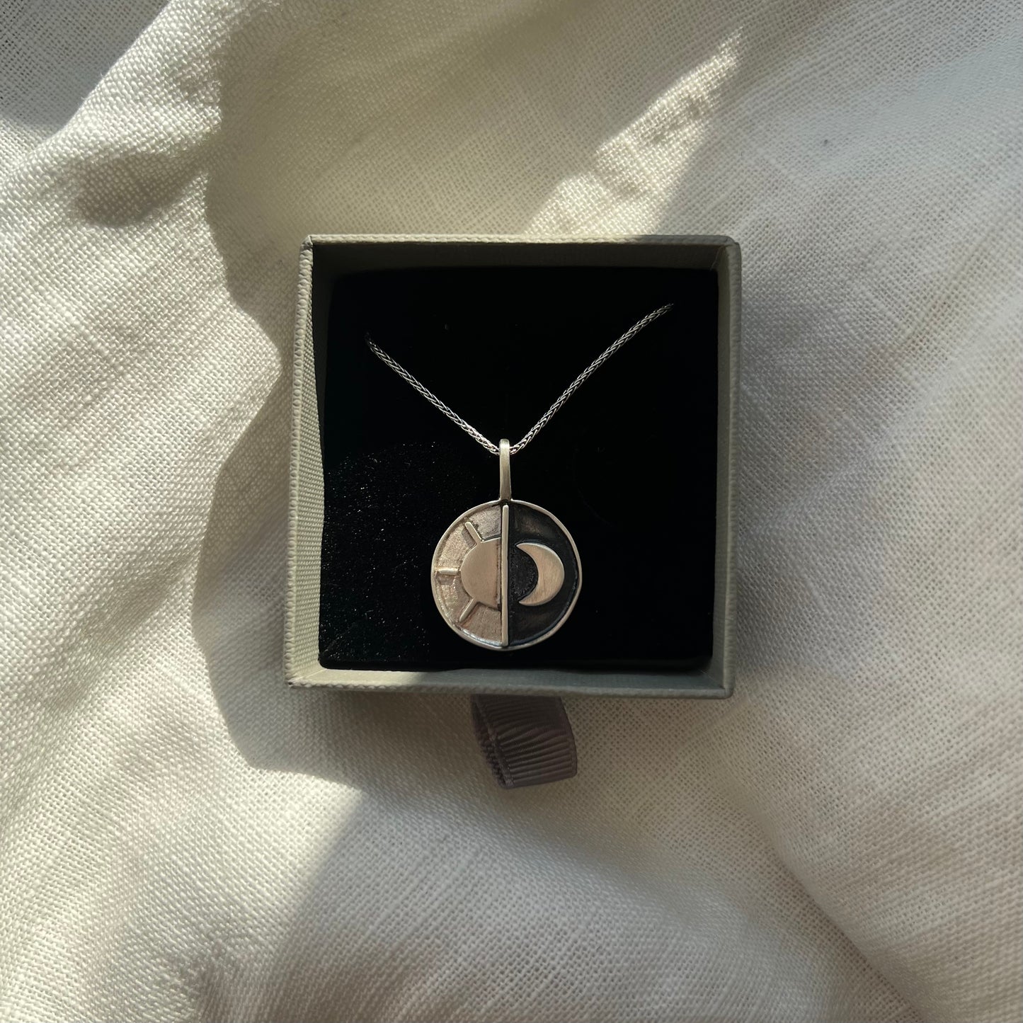 Sun&Moon Necklace Silver