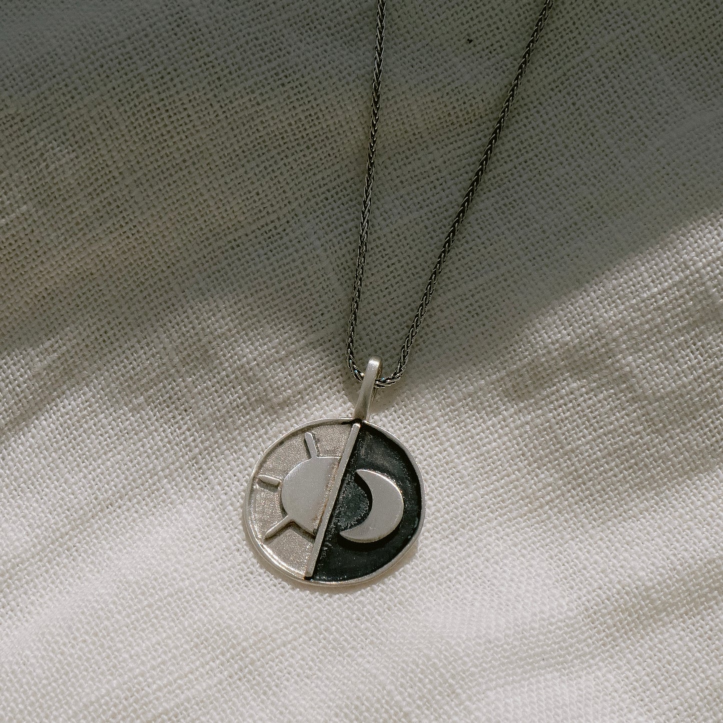 Sun&Moon Necklace Silver
