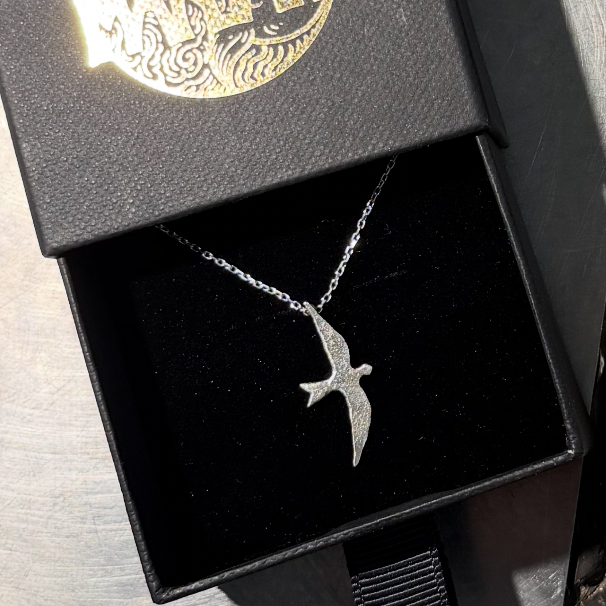 Swift Bird Necklace Silver