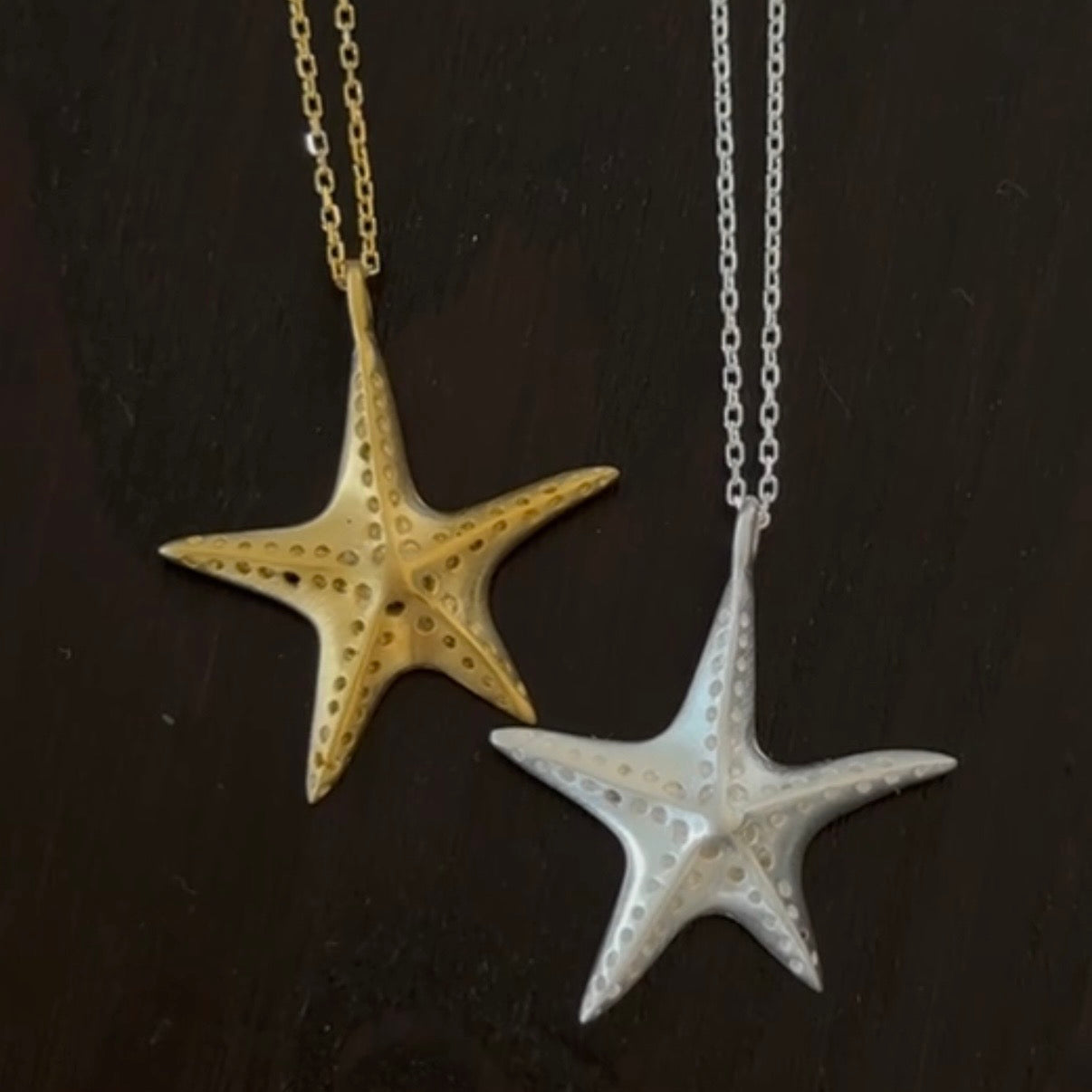 Starfish Necklace Silver