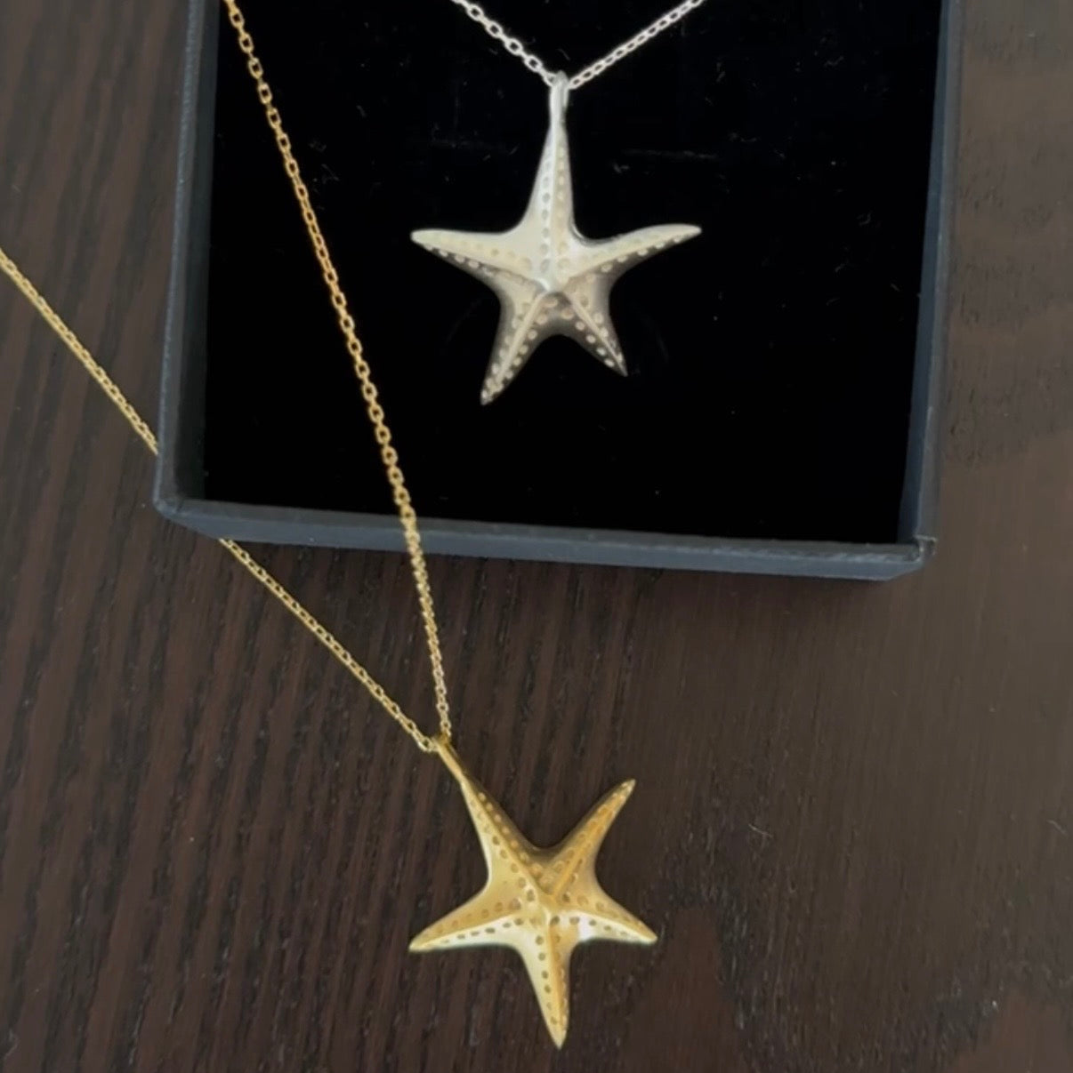 Starfish Necklace Silver