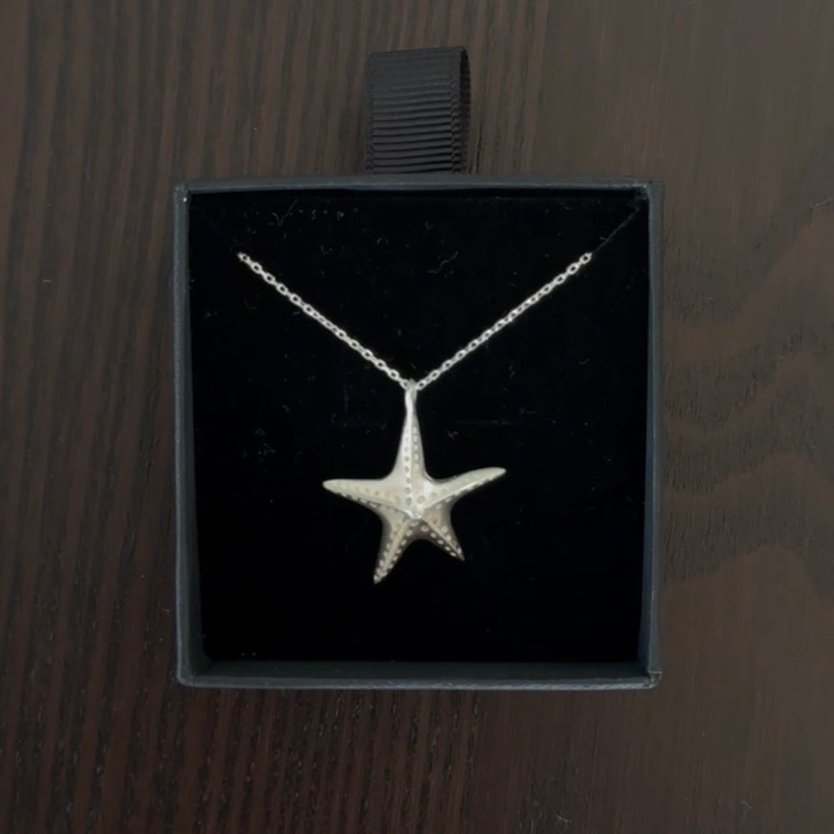 Starfish Necklace Silver