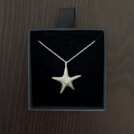 Starfish Necklace Silver